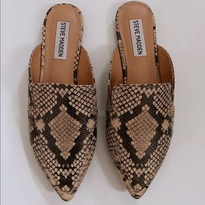 Snake skin mules NEW